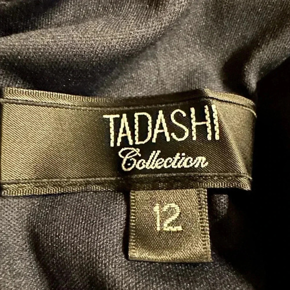 Tadashi shoji Navy sequined details dress size 8 - Picture 10 of 13